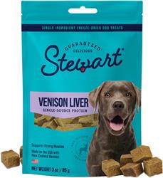 Stewart Freeze Dried Single Ingredient Dog Treats Venison 3oz.