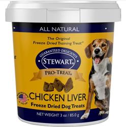 Pro-Treat Freeze Dried Dog Treats Chicken Liver 3oz.