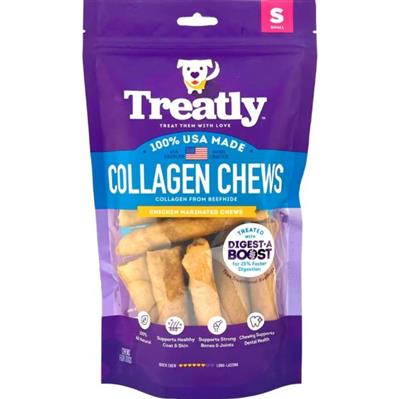 Treatly USA Collagen Chip Rolls Chicken Small-8oz.