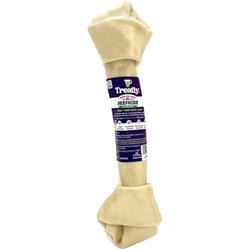 Treatly 100% USA Beefhide Bone Banded Natural 11in. 1 Pk