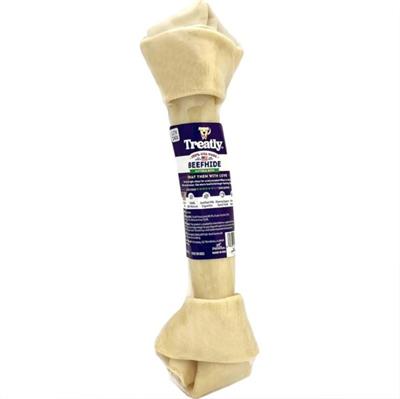 Treatly 100% USA Beefhide Bone Banded Natural 11in. 1 Pk