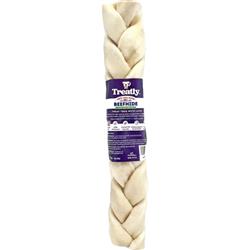 Treatly 100% USA Beefhide Braids Natural 12in. 1 Pk