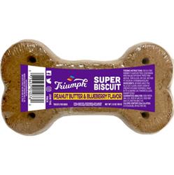 Triumph Super Single Biscuit Peanut Butter/Blueberry 3.5oz. (Case of 15)