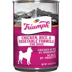 Triumph Canned Dog Food Chicken/Rice/Veg 13.2oz. (Case of 12)