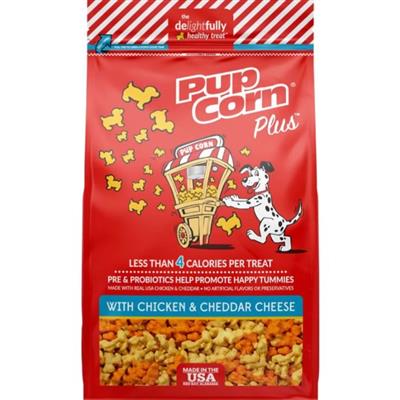 Pupcorn Plus Dog Treats Chicken/Cheddar Cheese 24.5oz.