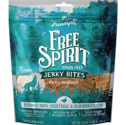 Triumph Grain Free Jerky Bites Dog Treats Duck/Pea/Blueberry 20oz.