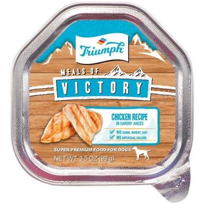 Victory Wet Cup Dog Food Chicken 3.5oz. (Case of 15)