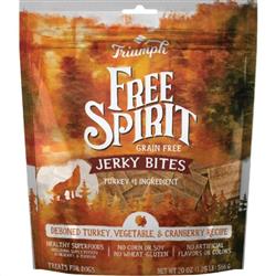 Triumph Grain Free Jerky Bites Dog Treats Turkey/Pea/Berry 20oz.