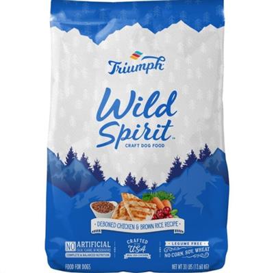 Wild Spirit Dog Food Chicken/Brown Rice 30 Lb