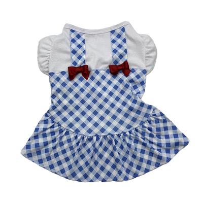 Blue Gingham Dress-Ruby Red Bows