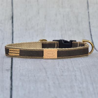 Saddle Brown Waxed Cotton Collars, Leads, and Harnesses