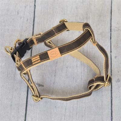 Saddle Brown Waxed Cotton Collars, Leads, and Harnesses
