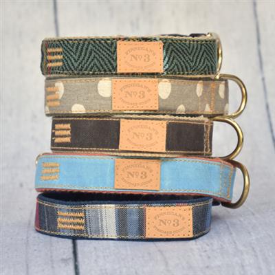 1" Plaid Waxed Collar & Lead