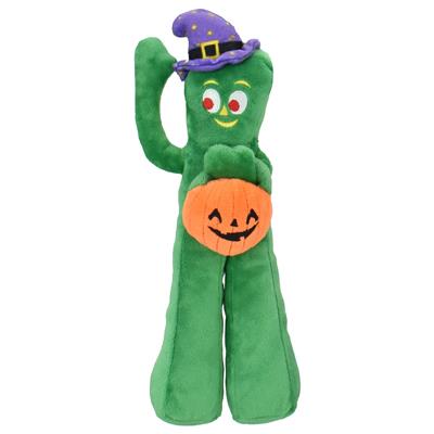 Multipet Gumby w/ Pumpkin & Witch Hat Dog Toy 10.5"