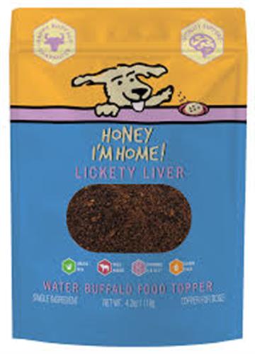 HONEY I'M HOME DOG NATURAL WATER BUFFALO LICKITY LIVER MEAL TOPPER