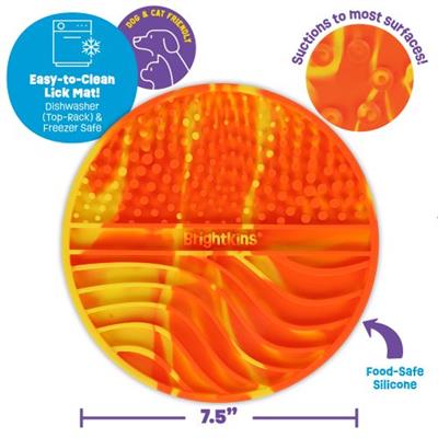 Brightkins™ Tie Dye Round Lick Mat