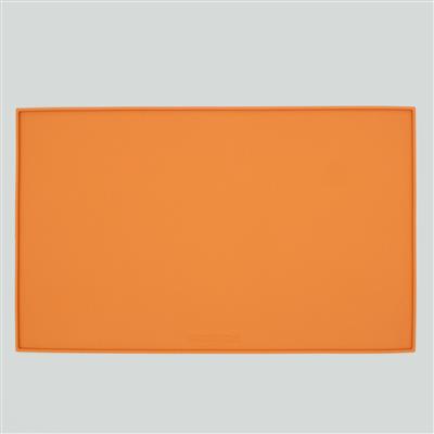 Houndstone Silicone Pet Food Mat, Dishwasher Safe, Marigold