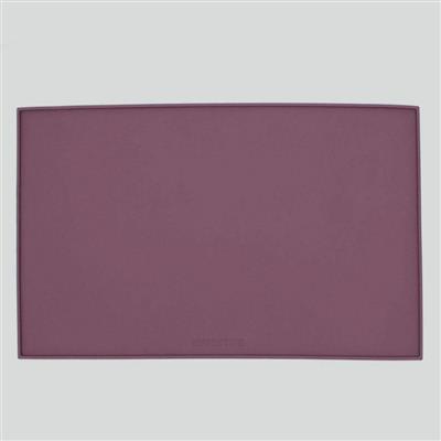 Houndstone Silicone Pet Food Mat, Dishwasher Safe, Plum