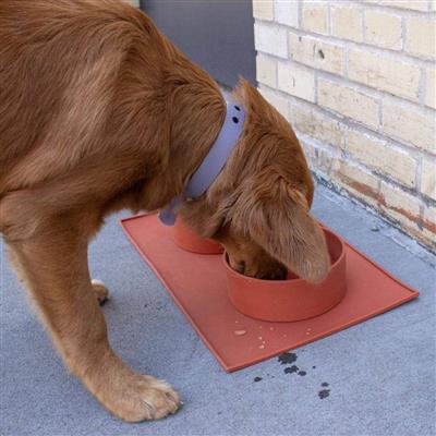 Houndstone Silicone Pet Food Mat, Dishwasher Safe, Charcoal