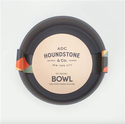 Food Grade Silicone Dog Bowl - Charcoal Grey, 4.5 Cups Volume, Dishwasher Safe, Non-Slip