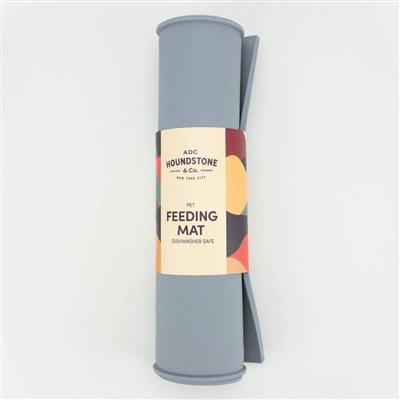 Houndstone Silicone Pet Food Mat, Dishwasher Safe, Slate Grey