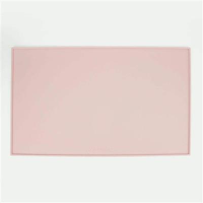 Houndstone Silicone Pet Food Mat, Dishwasher Safe, Soft Pink