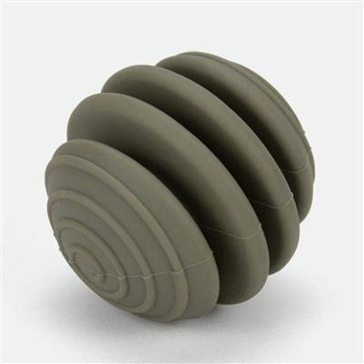 Silicone Interactive Dog Ball With Treat Pockets - Sage, Dishwasher Safe, 2 Inch Diameter