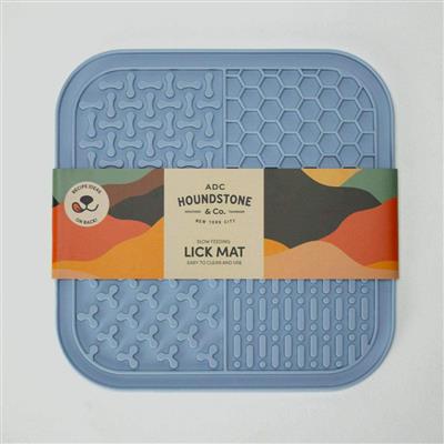 Houndstone Dog Lick Mat, Dishwasher Safe, Powder Blue