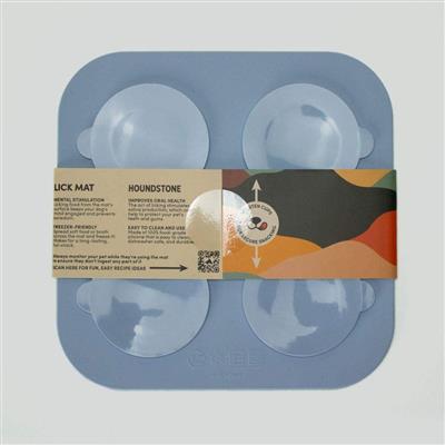 Houndstone Dog Lick Mat, Dishwasher Safe, Powder Blue