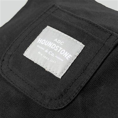 Black Waxed Canvas Dog Jacket - Fleece Lined, Black