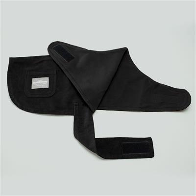 Black Waxed Canvas Dog Jacket - Fleece Lined, Black