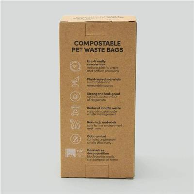 Biodegradable Dog Poop Bags, Pack Of 8 Rolls - Eco-Friendly