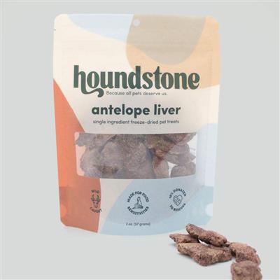 Antelope Liver Freeze-Dried Dog Treats, 2 Oz Bag - All-Natural & Ethically Sourced, Made In Usa