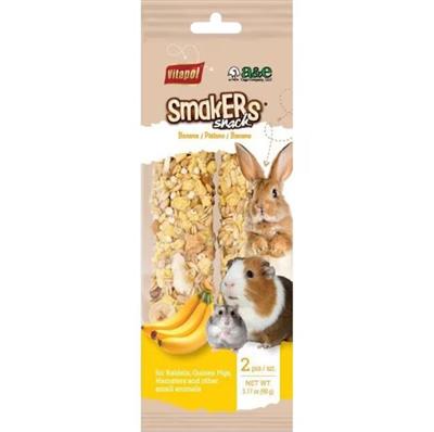 A  E Cages Vitapol Smakers Small Animal Treat Stick Banana, 6ea/2 pk
