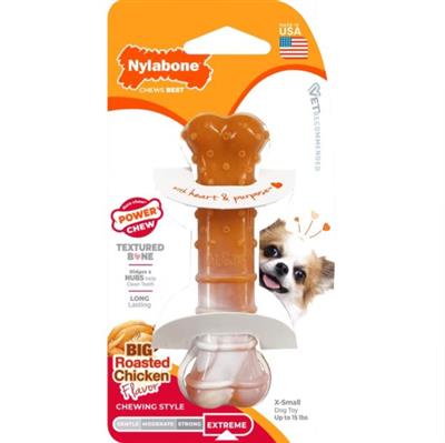 Nylabone Power Chew Limited Edition Bone Chicken XSmall
