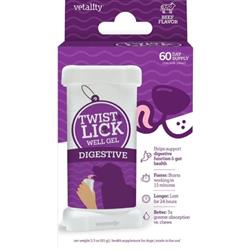 Vetality Twist & Lick Digestive Health Supplement Beef 2.3oz.