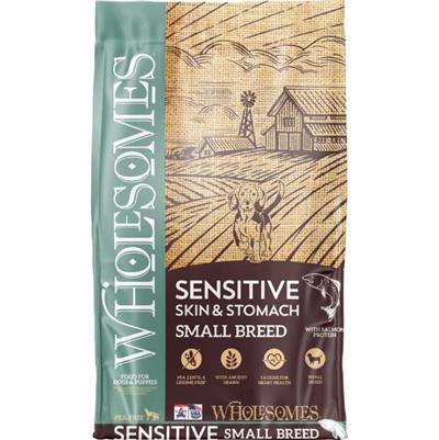 Wholesomes Sm Breed Sensitive Skin & Stomach Food Salmon 12 Lb