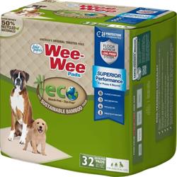 Four Paws  Wee-Wee Eco Pads With Bamboo  22 x 23 - 32 Count