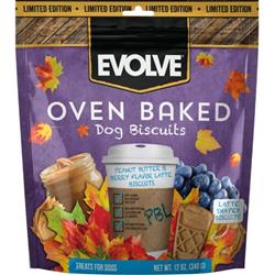 Trumph Evolve Oven Baked Latte Dog Biscuits Peanut Butter/Berry 12oz.