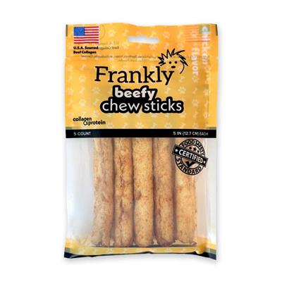 Beefy Chew Sticks 5ct 5" Chicken Flavor