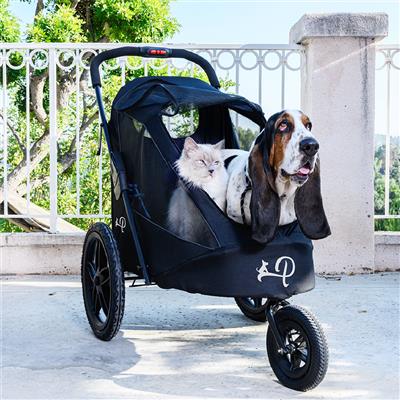 Black Breeze Pet Jogger with Tire Pump