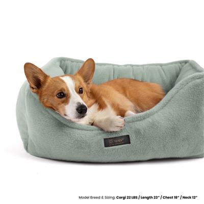Nandog Dream ONE Cloud Dog Bed in Green - Medium 25x22 in