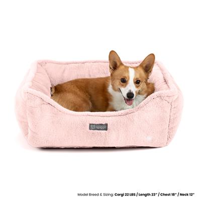 Nandog Super Cloud Reversible Dog Bed in Blush Pink