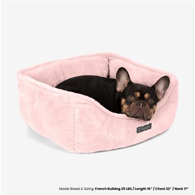 Nandog Super Cloud Reversible Dog Bed in Blush Pink