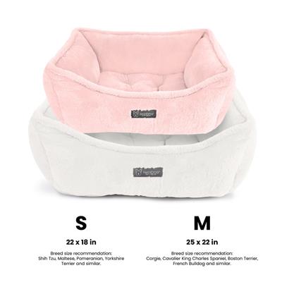 Nandog Super Cloud Reversible Dog Bed in Blush Pink