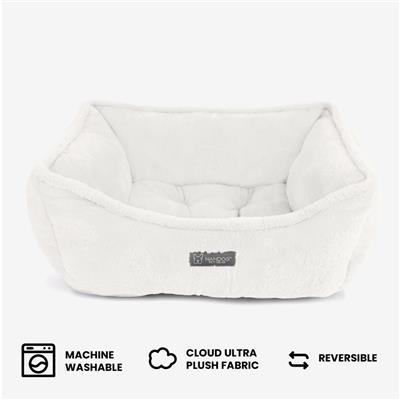 Nandog Super Cloud Reversible Dog Bed in Ivory White