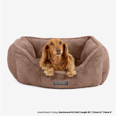 Nandog Super Cloud Reversible Dog Bed in Brown