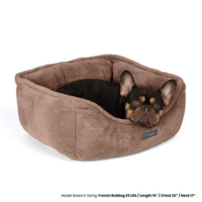 Nandog Super Cloud Reversible Dog Bed in Brown