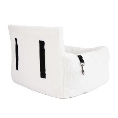 Nandog Dog Car Seat Bed in Ivory White - Medium