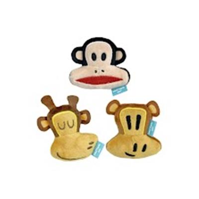 Multipet Paul Frank Character Heads 3" 3pk for Cats